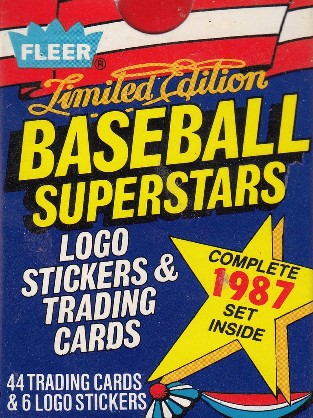 Fleer Limited Edition Baseball Superstars Trading Cards & Stickers - Blue/Yellow